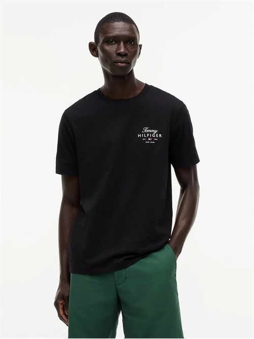 T-shirt in jersey con logo